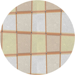 Round Machine Washable Transitional Champagne Beige Rug, wshpat10