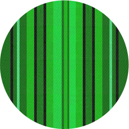 Round Patterned Lime Green Novelty Rug, pat1127