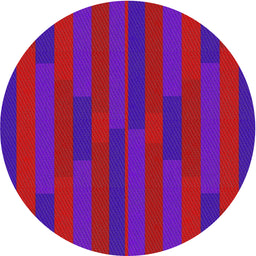 Round Patterned Violet Red Pink Novelty Rug, pat1128