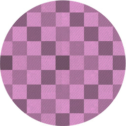 Round Patterned Violet Purple Novelty Rug, pat1136