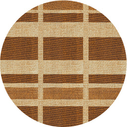 Round Machine Washable Transitional Tomato Red Rug, wshpat1158