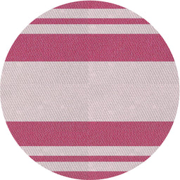 Round Machine Washable Transitional Light Rose Pink Rug, wshpat1191