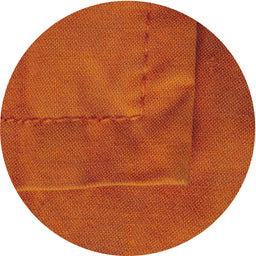 Round Patterned Neon Orange Novelty Rug, pat1216