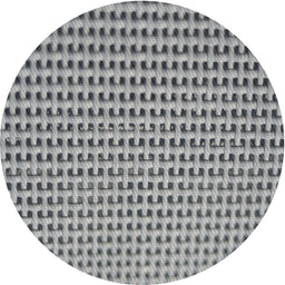 Round Patterned Silver Gray Novelty Rug, pat1222