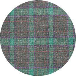 Round Patterned Black Novelty Rug, pat1224