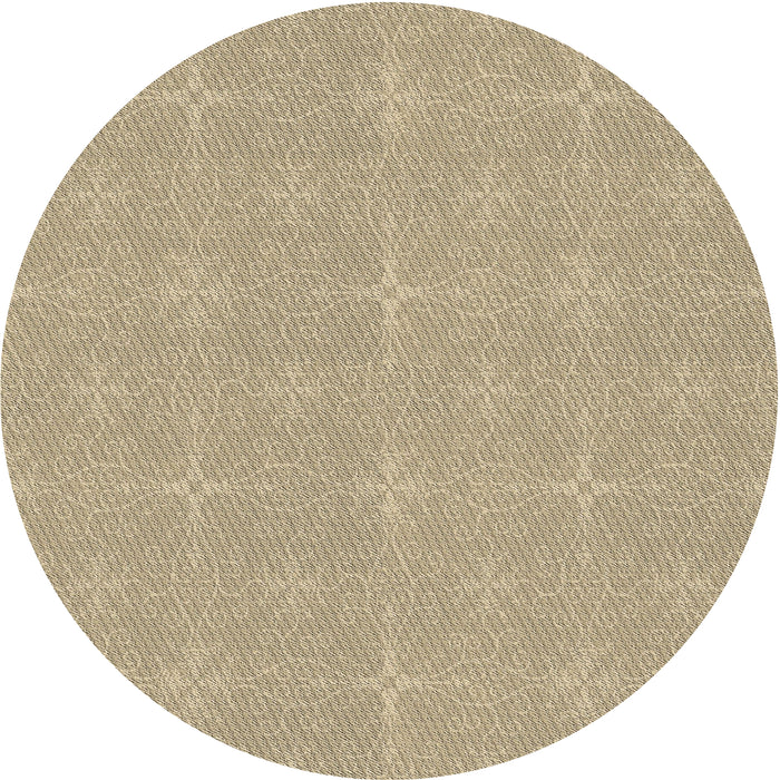 Round Patterned Brown Novelty Rug, pat1248