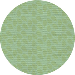 Round Patterned Pale Green Novelty Rug, pat1312