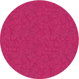 Round Machine Washable Transitional Neon Pink Rug, wshpat136
