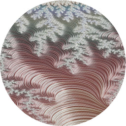 Round Machine Washable Transitional Sepia Brown Rug, wshpat1403