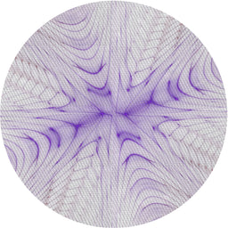 Round Patterned Lavender Purple Novelty Rug, pat1408