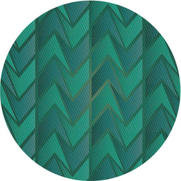Round Machine Washable Transitional Light Sea Green Rug, wshpat1458