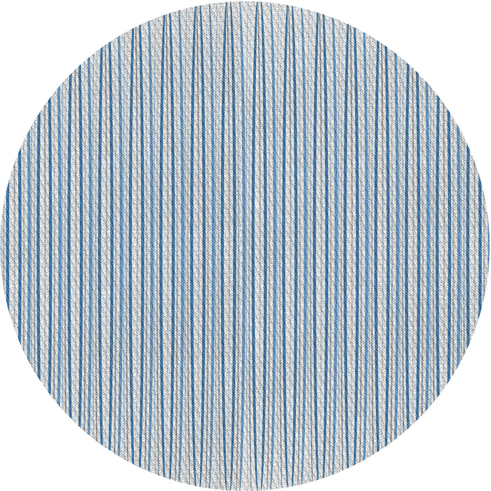 Round Machine Washable Transitional Lavender Blue Rug, wshpat1466