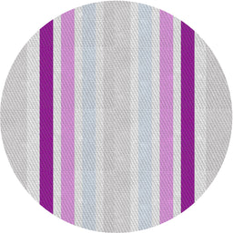 Round Patterned Platinum Gray Novelty Rug, pat1477