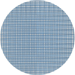 Round Patterned Coral Blue Novelty Rug, pat1479