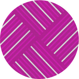 Round Patterned Violet Purple Novelty Rug, pat1502