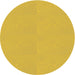 Round Patterned Caramel Brown Novelty Rug, pat1541
