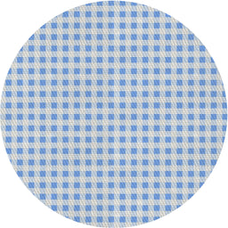 Round Patterned Pale Blue Novelty Rug, pat1551
