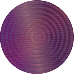 Round Machine Washable Transitional Plum Velvet Purple Rug, wshpat1593