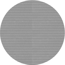 Round Patterned Silver Gray Novelty Rug, pat1651