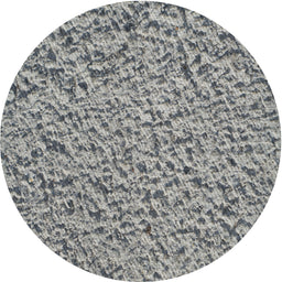 Round Patterned Silver Gray Novelty Rug, pat1653