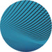 Round Patterned Blue Abstract Machine Washable Rug, wshpat1657