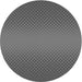 Round Patterned Gunmetal Gray Novelty Rug, pat1679