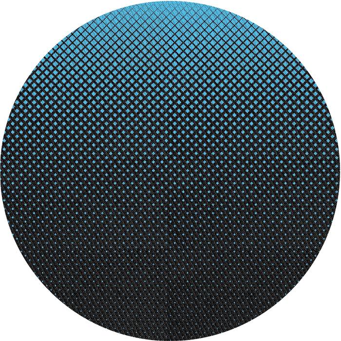 Round Machine Washable Transitional Black Rug, wshpat1681