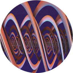 Round Machine Washable Transitional Dark Purple Rug, wshpat1704