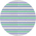 Round Patterned Pale Blue Abstract Machine Washable Rug, wshpat1735