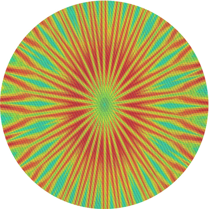 Round Machine Washable Transitional Sedona Brown Rug, wshpat1773