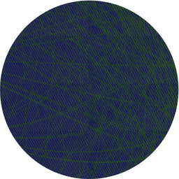 Round Patterned Blue Novelty Rug, pat1824