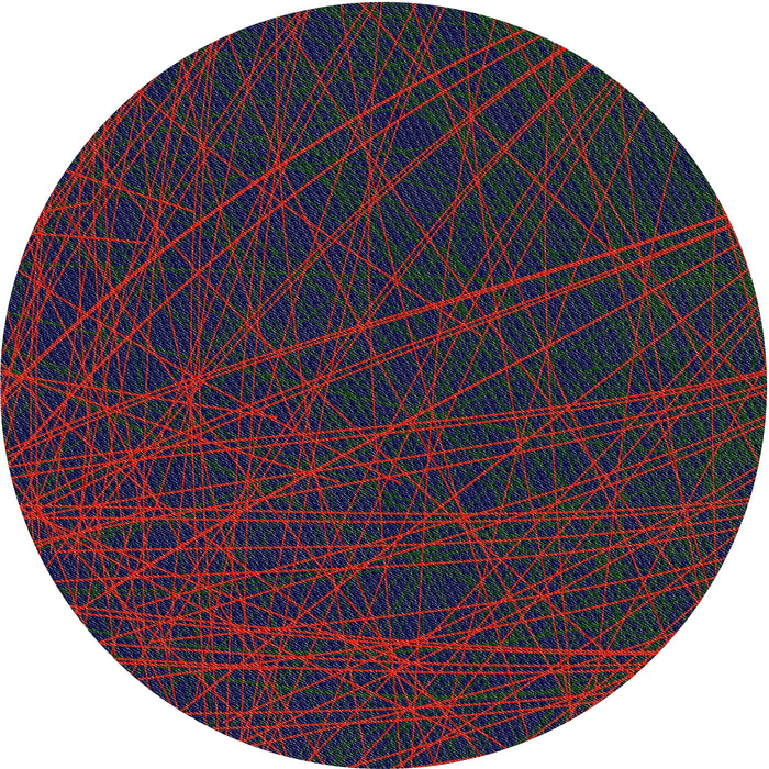 Round Patterned Gray Novelty Rug, pat1826