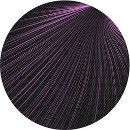 Round Patterned Black Novelty Rug, pat1829