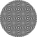 Round Patterned Light Gray Novelty Rug, pat1837