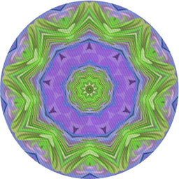 Round Patterned Slate Blue Modern Rug, pat183