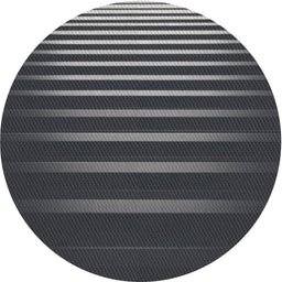 Round Machine Washable Transitional Charcoal Black Rug, wshpat19