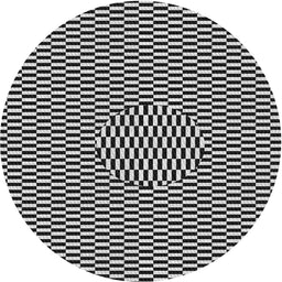 Round Machine Washable Transitional Light Gray Rug, wshpat2126
