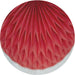 Round Patterned Red Novelty Rug, pat2135