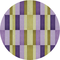Round Machine Washable Transitional Tan Brown Rug, wshpat2162