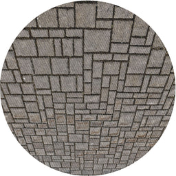 Round Machine Washable Transitional Sage Green Rug, wshpat2173