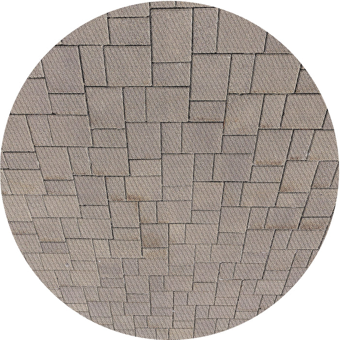 Round Patterned Rose Pink Novelty Rug, pat2176