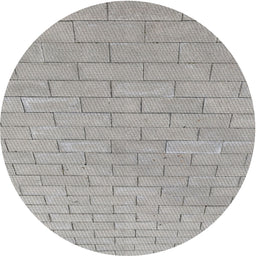 Round Machine Washable Transitional Grey Gray Rug, wshpat2186