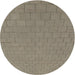 Round Patterned Sand Brown Novelty Rug, pat2192