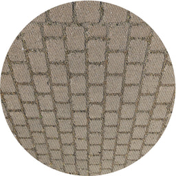 Round Machine Washable Transitional Tan Brown Rug, wshpat2197