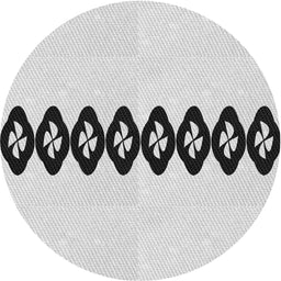 Round Machine Washable Transitional White Smoke Rug, wshpat2211