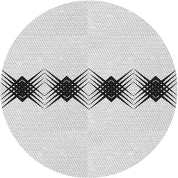 Round Machine Washable Transitional White Smoke Rug, wshpat2212