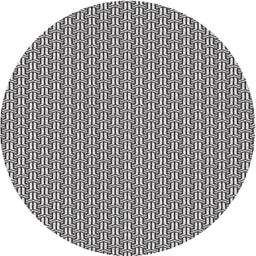 Round Patterned Gray Novelty Rug, pat2214