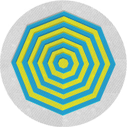 Round Patterned Light Jade Green Novelty Rug, pat224