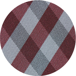 Round Patterned Dark Gray Novelty Rug, pat2260