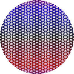 Round Patterned Plum Purple Novelty Rug, pat2283